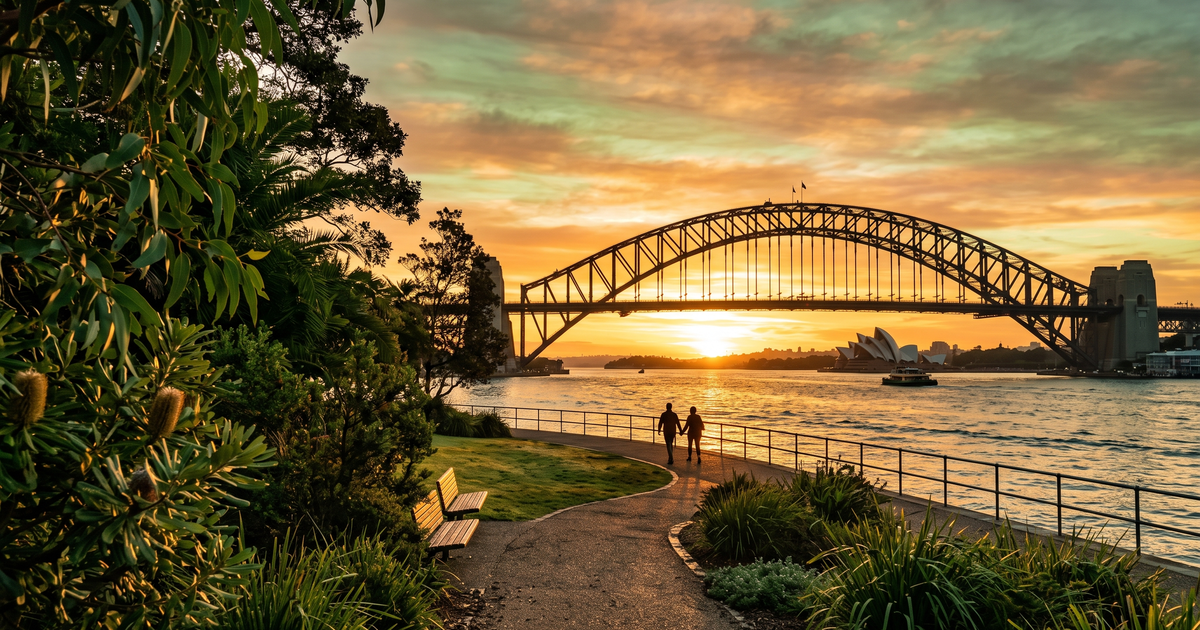 Australian coastline at golden hour: find AA and NA recovery meetings across every state and territory in Australia
